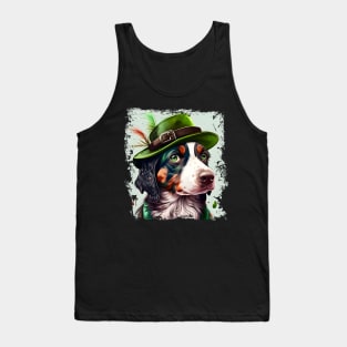 Just A Lady Dog For St. Patrick's Day Tank Top